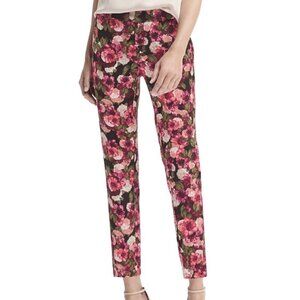 Banana Republic Avery Drapey Rose Floral Crepe Pants Size 12/31 RETAIL $99